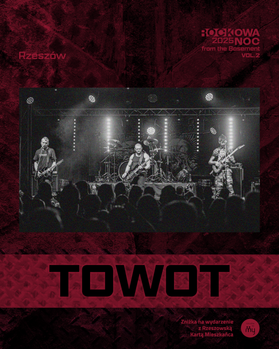 grafika promująca koncert Towot